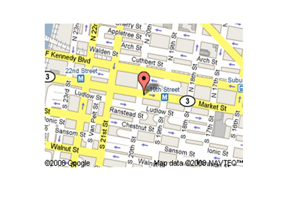Map of our Philadelphia office